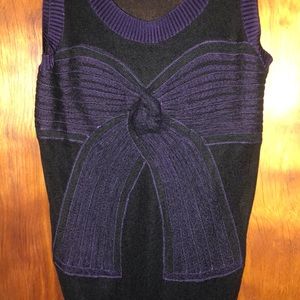 Jean Paul Gaultier maille top sz S silk fits XS